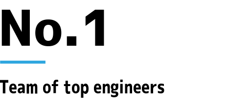 No.1 Team of top engineers